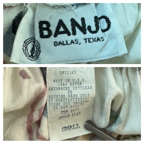 BANJO Vintage Western Wear Tiered Skirt - Picture 7 of 9